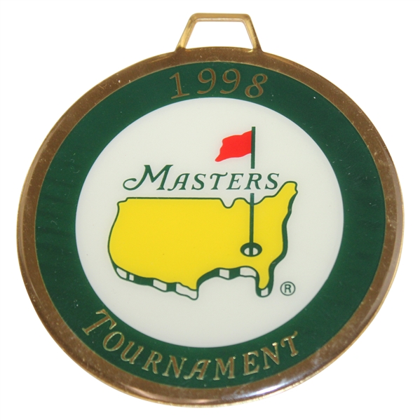 1998 Masters Tournament Commemorative Champions Bag Tag - First Tiger Woods