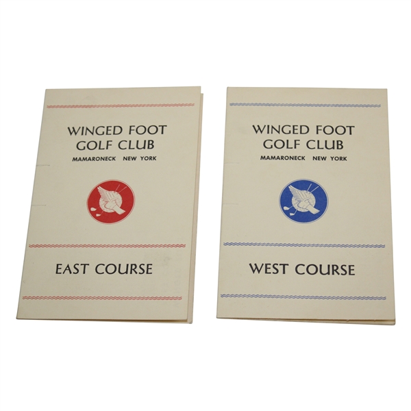 Two (2) Vintage Winged Foot Un-Marked Score Cards - West & East Course