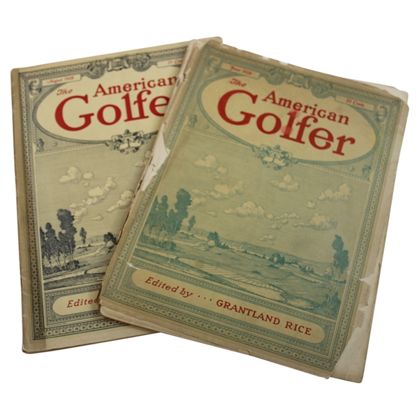 1928 The American Golfer Magazines - June & August