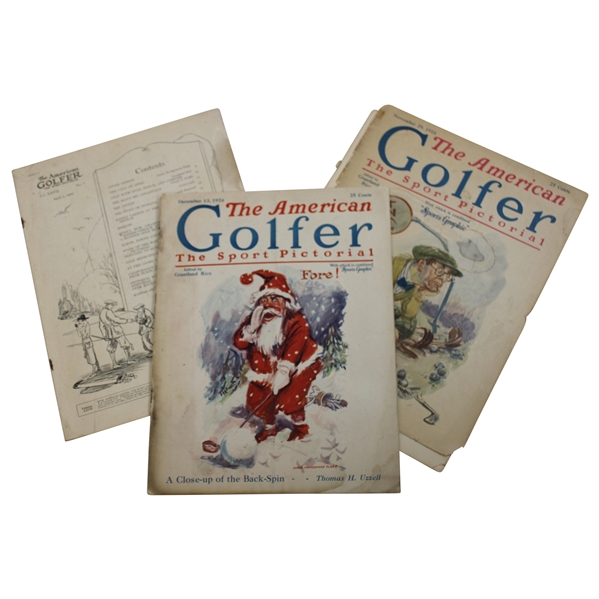 1924 The American Golfer The Sport Pictorial Magazines - April, November & December