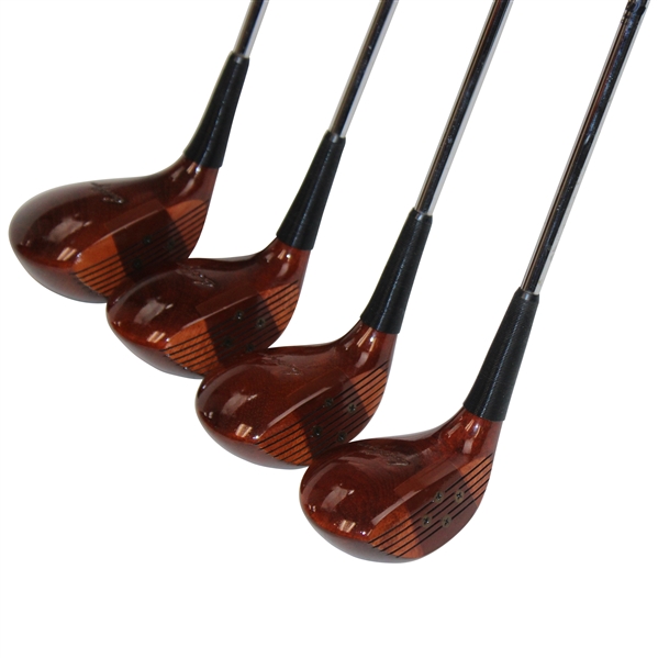 Ben Hogan Persimmon Heads Oil Hardened APEX Sttel Shaft Driver, 3-W, 4-W & 5-Wood