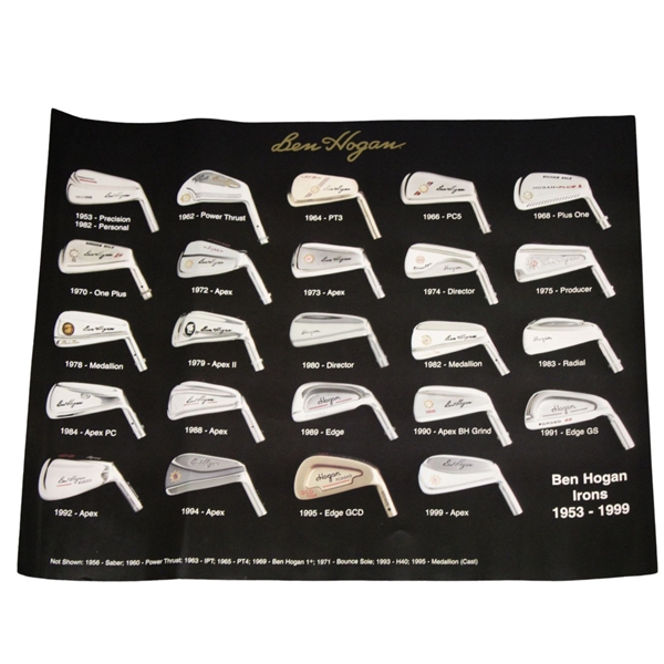 Evolution of Ben Hogan Irons from 1953-1999 Poster