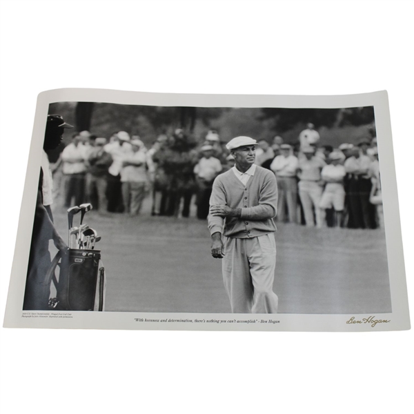 With Keenness & Determination, Theres Nothing You Cant Accomplish Ben Hogan Poster