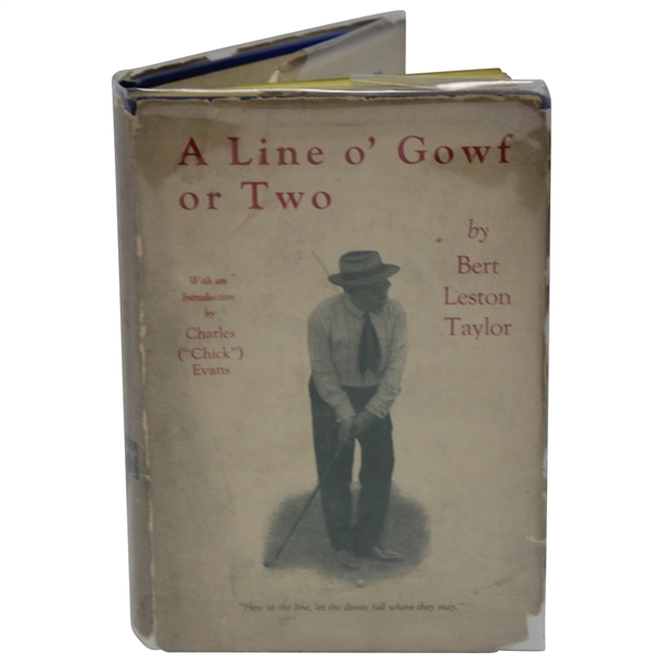 1923 A Line O Gowf Or Two By Bert Leston Taylor w/Introduction By Chick Evans