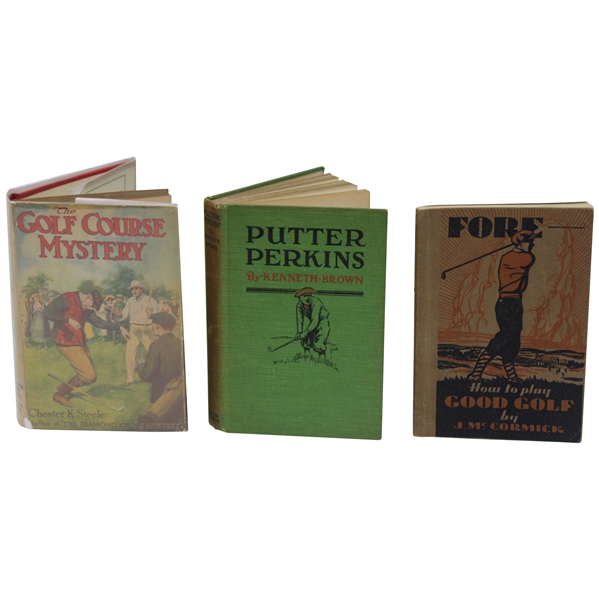 Three (3) Books: How to Play Good Golf, Putter Perkins & The Golf Course Mystery