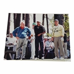 Woods, Nicklaus & Palmer Signed 11x14 Oversize 1996 Masters Original Photo JSA FULL