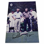 Arnold Palmer & Jack Nicklaus Signed Augusta Hole No. 2 Tee 8x12 Photo JSA ALOA