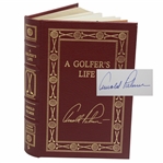 Arnold Palmer Signed 1999 A Golfers Life Deluxe Ltd Ed Book #1005/2500 w/Card JSA ALOA