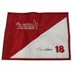 Tom Watson Signed Tom Watson Fall Golf Classic at the Greenbrier Red/White Flag JSA ALOA