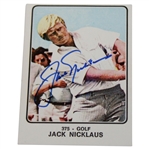 Jack Nicklaus Signed 1973-1974 Panini Campioni Dello Sport Card #375 JSA ALOA