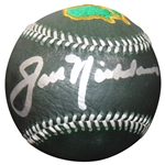 Jack Nicklaus Signed Masters Embroidered Dk Pine Leather Baseball w/White Laces JSA ALOA