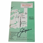 Jack Nicklaus Signed 1986 Masters Tournament Spectator Guide JSA ALOA