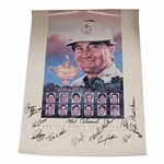 1989 US Ryder Cup at The Belfry Team Signed Poster Including Payne Stewart JSA ALOA