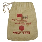 Vintage "Its Wilson Today in Golf" Canvas Bag - G-24 -  Crist Collection