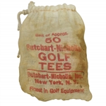 Vintage "Butchart-Nicholls Golf Tees" Canvas Golf Tee Bag with Tees - Crist Collection