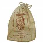 Vintage "Longdrive Wood Golf Tees" Canvas Tee Bag with Tees - Newton & Thompson - Crist Collection