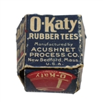 Vintage Acushnet Process Companys O Katy Rubber Tees In Original Box