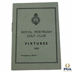 1953 Royal Portrush Golf Club Fixtures Booklet