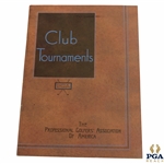 1934 PGA of America Official Club Tournaments Booklet - Seldom Seen