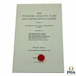 1938 The Standard Scratch Score And Handicapping Scheme Booklet