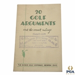 Undated 20 Golf Arguments and The Correct Rulings Booklet by The Burke Golf Company