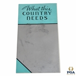 Undated What This Country Needs De Luxe & Standard Models Brochure by Burke Golf Co.