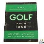 1950 A.G.I. Associazione Golfistica Italiana Golf In Italia Booklet