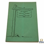 1935 Municipal and County Parks in the United States Green Booklet 