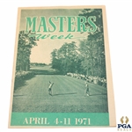 1971 Masters Week Official Magazine - April 4-11