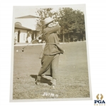 1923 Wire Photo of Mrs. Ronald Barlow Oldest Player in Womens National Golf Tourney