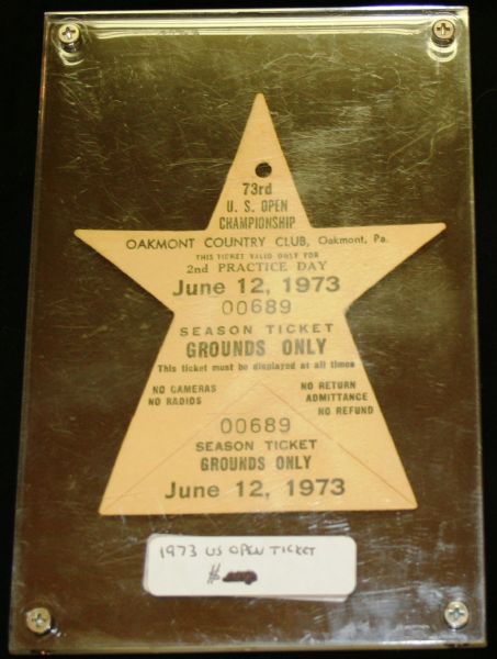 1973 US Open Ticket