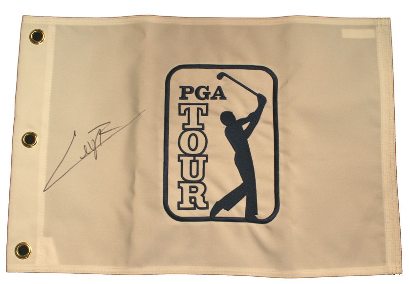 Lot Detail - Camilo Villegas Autographed PGA Tour Embroidered Flag JSA COA