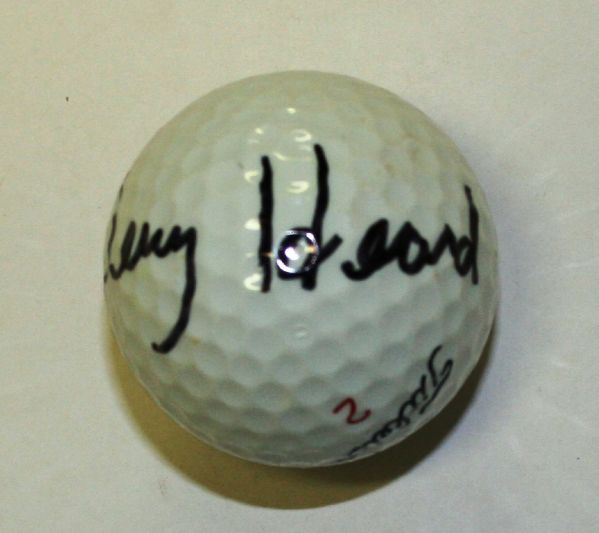 Autographed Jerry Heard Book and Golf Ball