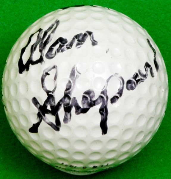 Alan Shepard Autographed "Moon"  Golf Ball