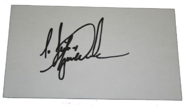 Tiger Woods Signature Cut JSA COA