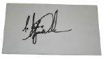 Tiger Woods Signature Cut JSA COA