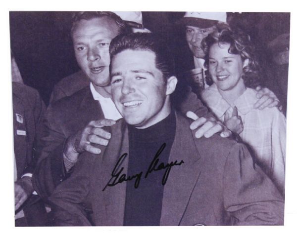 Gary Player Autographed 8 x 10 Photo 1961 Masters - "Green Jacket" Photo  JSA COA