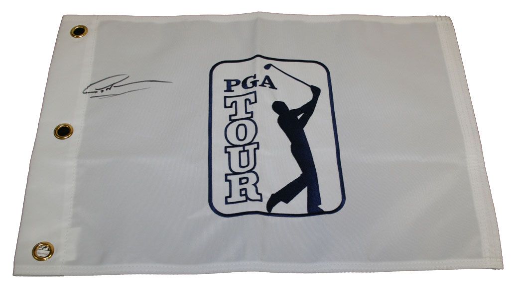 Lot Detail - Greg Norman signed PGA Tour Pin Flag JSA COA