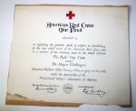 Lloyd Mangrums Red Cross Award for 1942 Ryder Cup