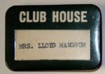 1950s Club House Badge for Mrs. L Mangrum