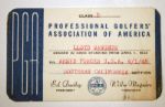 1944-45 Lloyd Mangrums  PGA Card