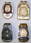 Lot of 4 PGA Tour Money Clips - Inverness Club, Southern Hills, Riviera, Valhalla