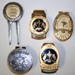 1993 Ryder Cup Diviot Tool / Ryder Cup 1995 Oak Hill Money Clip x2 / 1997 Ryder Cup Valderrama Money Clip / 1999 US vs Europe The Country Club 33rd Matches Money Clip