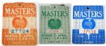 Lot of 32 Masters Tournament Badges Dated from 1968 - 2009 Some missing years.