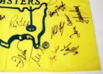 31 Champions Signed UNDATED Masters Flag with TOM WATSON!JSA COA