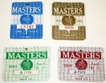 Lot of 33 Masters Badges 1974 - 2007