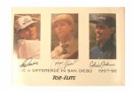 Payne Stewart Autographed Top-Flite Poster JSA COA 