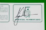 Tiger Woods Autographed Unused 1997 Masters Scorecard