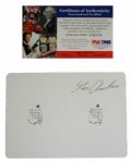 George Archer (Deceased) Autographed Masters Par 3 Scorecard  - PSA LOA