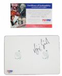 Vijay Singh Autographed Masters Par 3 Scorecard - PSA LOA